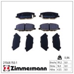 ZIMMERMANN Piduriklotsi komplekt,  ketaspidur 21568.150.1