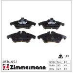 ZIMMERMANN Piduriklotsi komplekt,  ketaspidur 21576.205.1