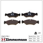 ZIMMERMANN Piduriklotsi komplekt,  ketaspidur 21621.170.1