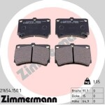 ZIMMERMANN Piduriklotsi komplekt,  ketaspidur 21654.150.1
