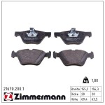 ZIMMERMANN Piduriklotsi komplekt,  ketaspidur 21670.200.1