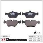 ZIMMERMANN Piduriklotsi komplekt,  ketaspidur 21677.195.1