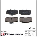 ZIMMERMANN Piduriklotsi komplekt,  ketaspidur 21679.150.1