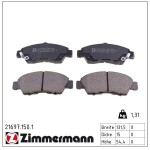 ZIMMERMANN Piduriklotsi komplekt,  ketaspidur 21697.150.1