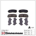 ZIMMERMANN Piduriklotsi komplekt,  ketaspidur 21706.155.1