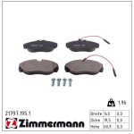 ZIMMERMANN Piduriklotsi komplekt,  ketaspidur 21797.195.1