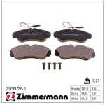 ZIMMERMANN Piduriklotsi komplekt,  ketaspidur 21799.195.1