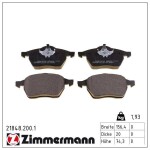ZIMMERMANN Piduriklotsi komplekt,  ketaspidur 21848.200.1
