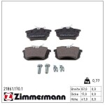 ZIMMERMANN Piduriklotsi komplekt,  ketaspidur 21861.170.1
