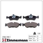 ZIMMERMANN Piduriklotsi komplekt,  ketaspidur 21862.180.1
