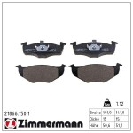 ZIMMERMANN Piduriklotsi komplekt,  ketaspidur 21866.150.1