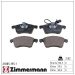ZIMMERMANN Piduriklotsi komplekt,  ketaspidur 21885.195.1