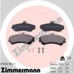 ZIMMERMANN Piduriklotsi komplekt,  ketaspidur 21920.155.1