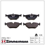 ZIMMERMANN Piduriklotsi komplekt,  ketaspidur 21934.170.1