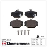ZIMMERMANN Piduriklotsi komplekt,  ketaspidur 21999.160.1