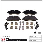 ZIMMERMANN Piduriklotsi komplekt,  ketaspidur 22034.170.2