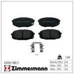 ZIMMERMANN Piduriklotsi komplekt,  ketaspidur 22052.180.2