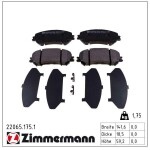 ZIMMERMANN Piduriklotsi komplekt,  ketaspidur 22065.175.1