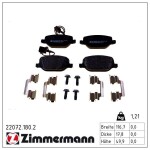 ZIMMERMANN Piduriklotsi komplekt,  ketaspidur 22072.180.2