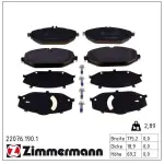 ZIMMERMANN Piduriklotsi komplekt,  ketaspidur 22076.190.1
