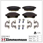 ZIMMERMANN Piduriklotsi komplekt,  ketaspidur 22103.160.2