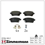 ZIMMERMANN Piduriklotsi komplekt,  ketaspidur 22104.160.2