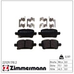ZIMMERMANN Piduriklotsi komplekt,  ketaspidur 22129.170.2