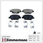 ZIMMERMANN Piduriklotsi komplekt,  ketaspidur 22139.190.2