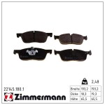 ZIMMERMANN Piduriklotsi komplekt,  ketaspidur 22145.180.1