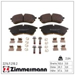 ZIMMERMANN Piduriklotsi komplekt,  ketaspidur 22147.210.2