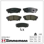 ZIMMERMANN Piduriklotsi komplekt,  ketaspidur 22153.155.1