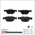 ZIMMERMANN Комплект тормозных колодок,  дисковый тормоз 22158.145.1