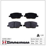 ZIMMERMANN Piduriklotsi komplekt,  ketaspidur 22165.200.1