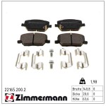 ZIMMERMANN Piduriklotsi komplekt,  ketaspidur 22165.200.2