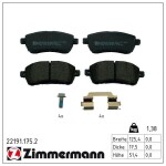 ZIMMERMANN Piduriklotsi komplekt,  ketaspidur 22191.175.2