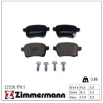 ZIMMERMANN Piduriklotsi komplekt,  ketaspidur 22220.170.1