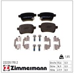 ZIMMERMANN  Piduriklotsi komplekt,ketaspidur 22220.170.2
