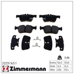 ZIMMERMANN Piduriklotsi komplekt,  ketaspidur 22231.145.1