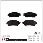 ZIMMERMANN Piduriklotsi komplekt,  ketaspidur 22235.150.1