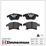 ZIMMERMANN Piduriklotsi komplekt,  ketaspidur 22269.195.1