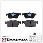 ZIMMERMANN Piduriklotsi komplekt,  ketaspidur 22302.185.1