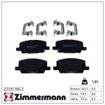 ZIMMERMANN Piduriklotsi komplekt,  ketaspidur 22311.190.2
