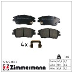 ZIMMERMANN Piduriklotsi komplekt, ketaspidur 22329.180.2