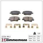 ZIMMERMANN Piduriklotsi komplekt,  ketaspidur 22334.180.2