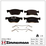 ZIMMERMANN Piduriklotsi komplekt,  ketaspidur 22342.198.2