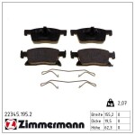 ZIMMERMANN Piduriklotsi komplekt,  ketaspidur 22345.195.2
