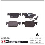 ZIMMERMANN Piduriklotsi komplekt,  ketaspidur 22383.170.2