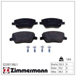 ZIMMERMANN Piduriklotsi komplekt,  ketaspidur 22397.190.1