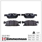 ZIMMERMANN  Piduriklotsi komplekt,ketaspidur 22412.180.1