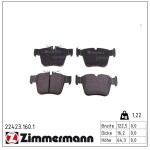 ZIMMERMANN Piduriklotsi komplekt,  ketaspidur 22423.160.1